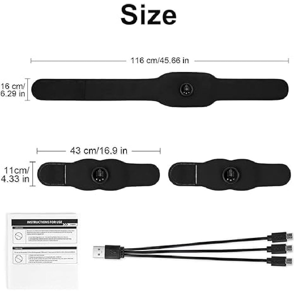 GUSHE 3 Stück Next Generation Ultra Muscle Stimulator,Muscle Fitness AB Belt,EMS Bauchtrainer,Elektrisch Bauchmuskeltrainer mit 12 Modi 19 Intensitäten,Wiederaufladbar EMS Gürtel für Männer & Frauen