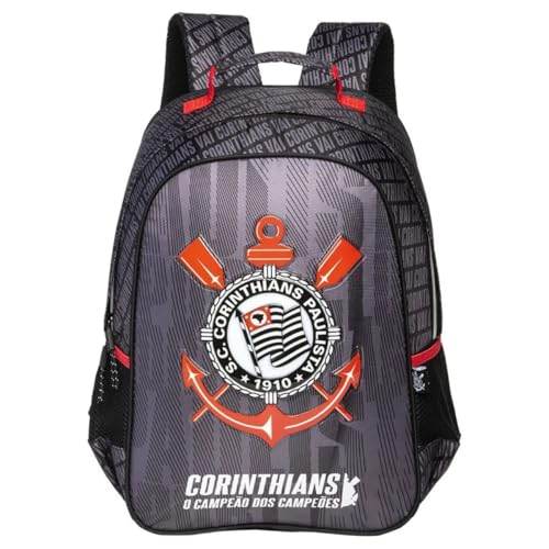 Mochila de Costas Corinthians Esportivo Timão Infantil Escolar