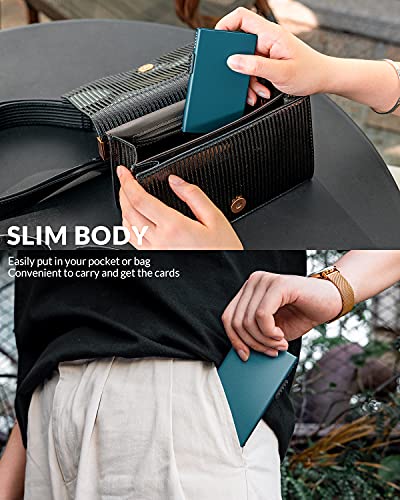 Image of VULKIT Minimalist Credit Card Holder Pop Up Cards RFID Protection Slim Metal Wallet
