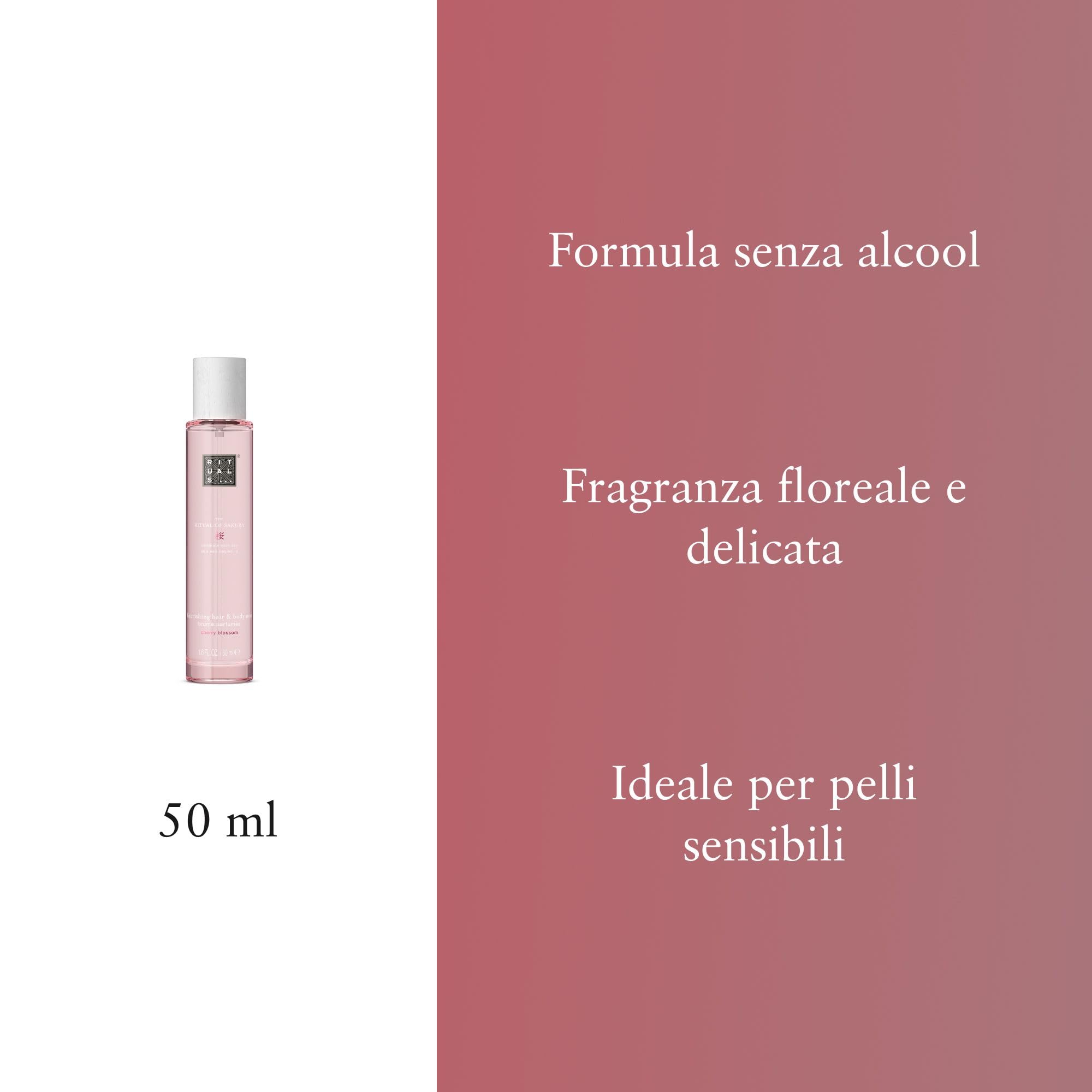 RITUALS Bruma para el cuerpo y el cabello de The Ritual of Sakura - con Flor de Cerezo - Aroma floral y delicado - 50 ml
