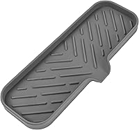 Vista 25 de MicoYang Jaboneras de baño de silicona con boquilla de drenaje - Organizador de fregadero de baño y cocina, soporte para esponja, bandeja de jabón