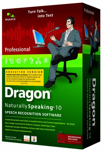 Preisvergleich Produktbild Dragon NaturallySpeaking 10 Professional - Education Version (PC DVD)