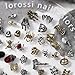40pcs Alloy Nail Charms - Ghost Skull, Pumpkin Designs, Gothic Nail Jewelry for Women's DIY Manicure & Halloween Party Decorations