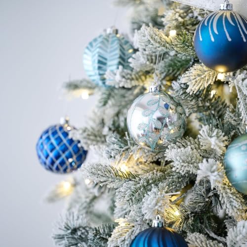 Valery Madelyn Weihnachtskugeln,16 Stücke 8cm Christbaumkugeln Weihnachtskugel Weihnachtsdeko Bruchsichere mit Geschenkpaket… – Ansicht 6