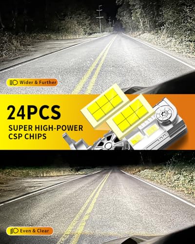 Image of Termitor 2026 H4 /9003 Light Bulbs, 90,000LM 15X Super Bright Driving Light | 6500K Cool White H4 9003 HB2 Hi /Low Beam, 1:1 Halogen Size Automotive Replacement IP68 Waterproof, Pack of 2