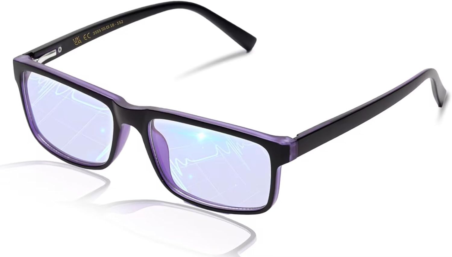 Blue Light Glasses For Women/Men Computer Reading Gaming Glasses Improve Sleep Reduce Eye Strain Gift Package Purple