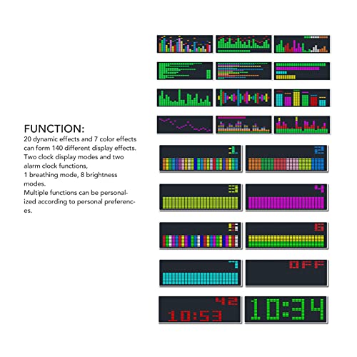 Visualizador de audio RGB de 16x24" para transformar tu sala de juegos con efectos 3
