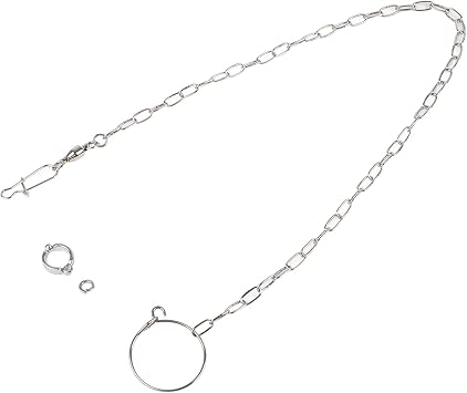 Stainless Steel Split Foot Chain for Large Parrot Pet Training Anklet Ring for Birds Parrots