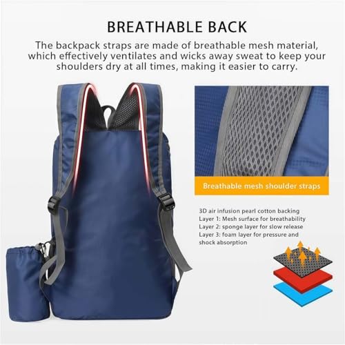 Mochila ultraligera 20L para senderismo y excursiones miniatura 7