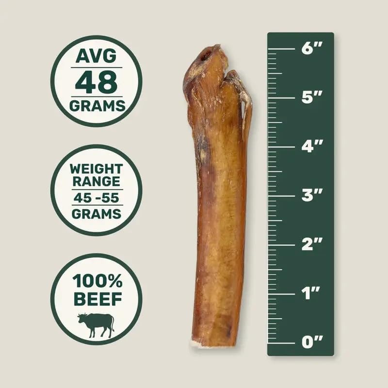 Rugged Dog Co Jumbo Bully Sticks for Aggressive Chewers, 100% Beef, 6 Pack — view 2