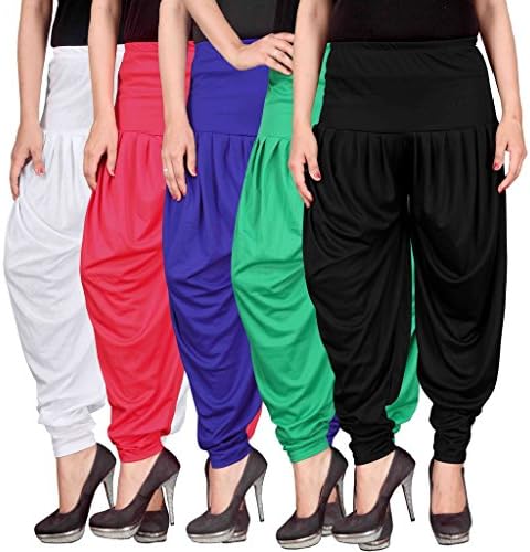 CULTURE THE DIGNITY Women Polyester Solid Pajama Bottom (Pack of 5)