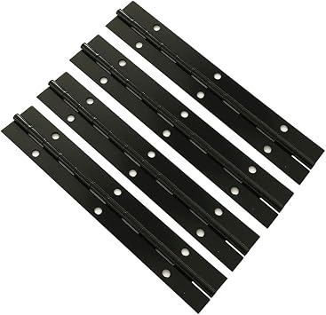 4 Pcs 6 Inch Metal Piano Hinges Heavy Duty Continuous Hinges Cabinets Door Hinges Piano Folding Hinges with Holes for Window