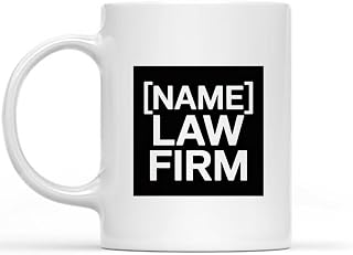 Fun Personalized Rank Title Mug Status Position Pride Pack Fashion Level - LAW FIRM custom logo