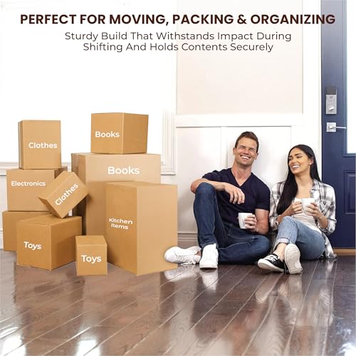 Image of Robustt 3 Ply 4 inchX4 inchX4 inch Cardboard Boxes for Packaging (Pack of 100) | Brown Corrugated Box for Packing | Shipping | Home Shifting | Parcel | Courier Packing box | Large Carton Box