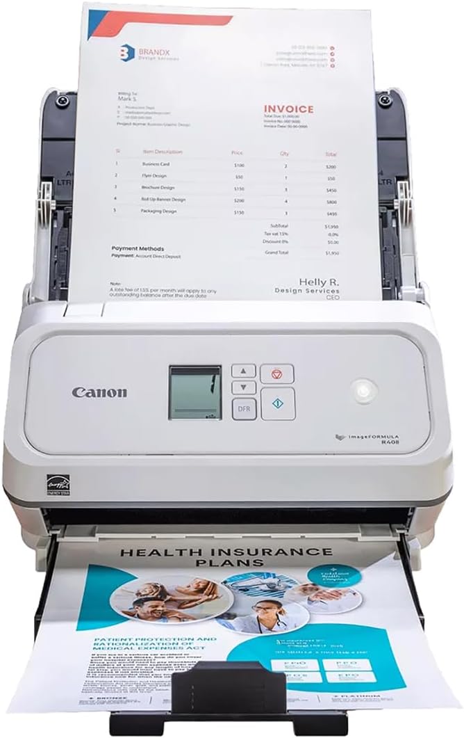 Canon imageFORMULA R40II Receipt Edition Office Document Scanner