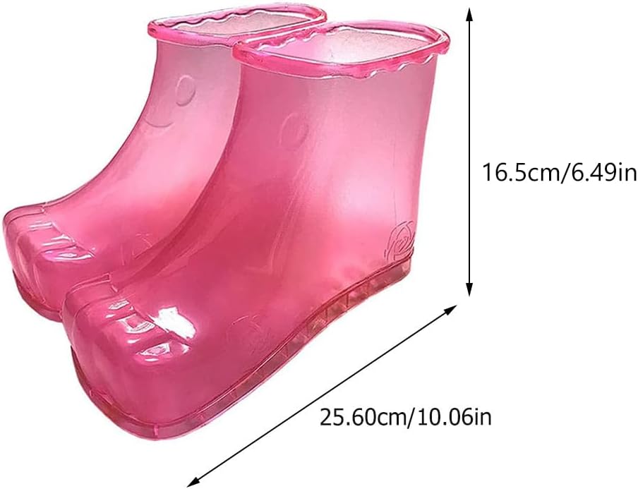 ARTIBETTER Home Slippers 2Pcs Foot Spa Shoes Foot Massager Thermal Massage Bath Shoes 16.5cm Slipper