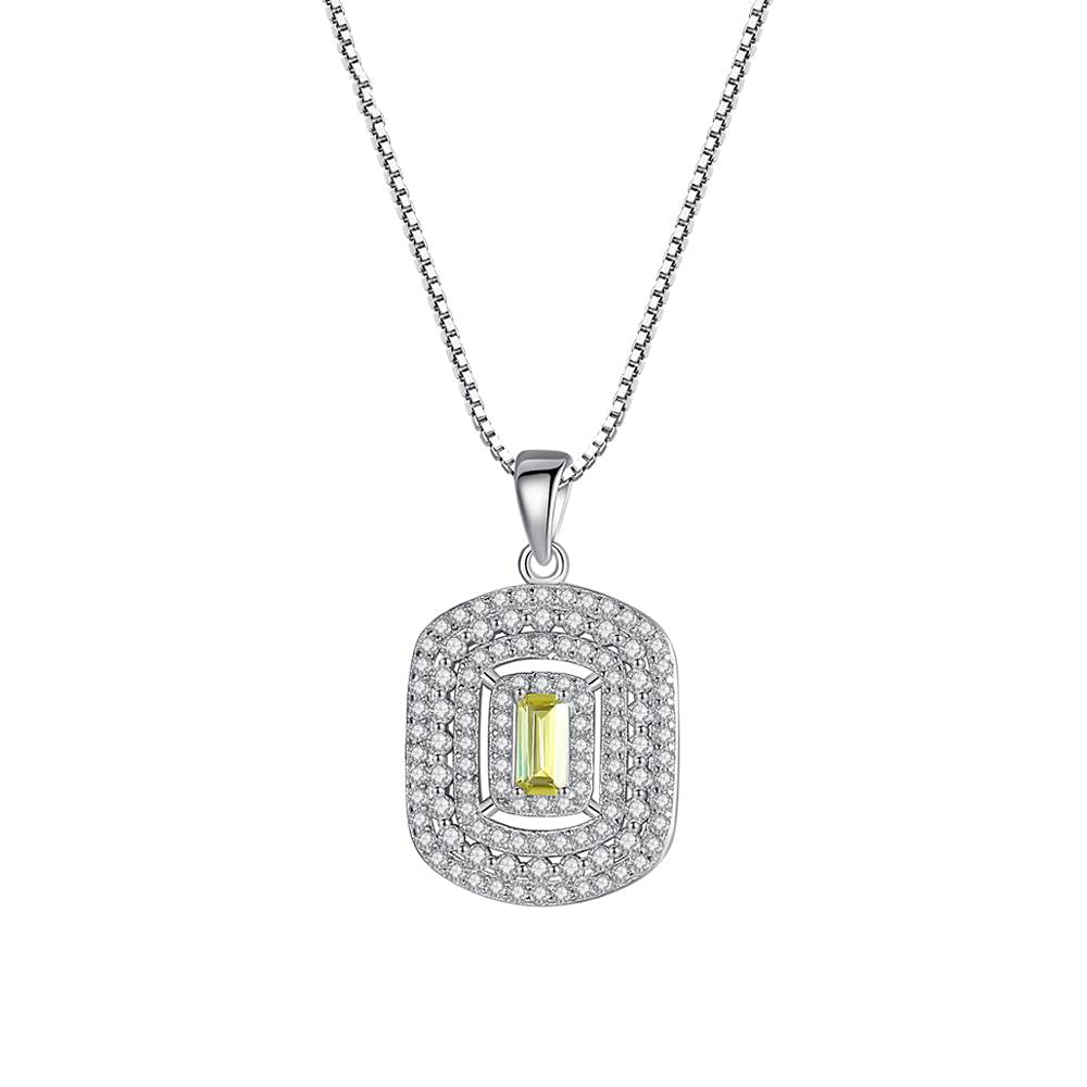 Bijoux fins collier topaze véritable pendentif de mariage luxe - 7