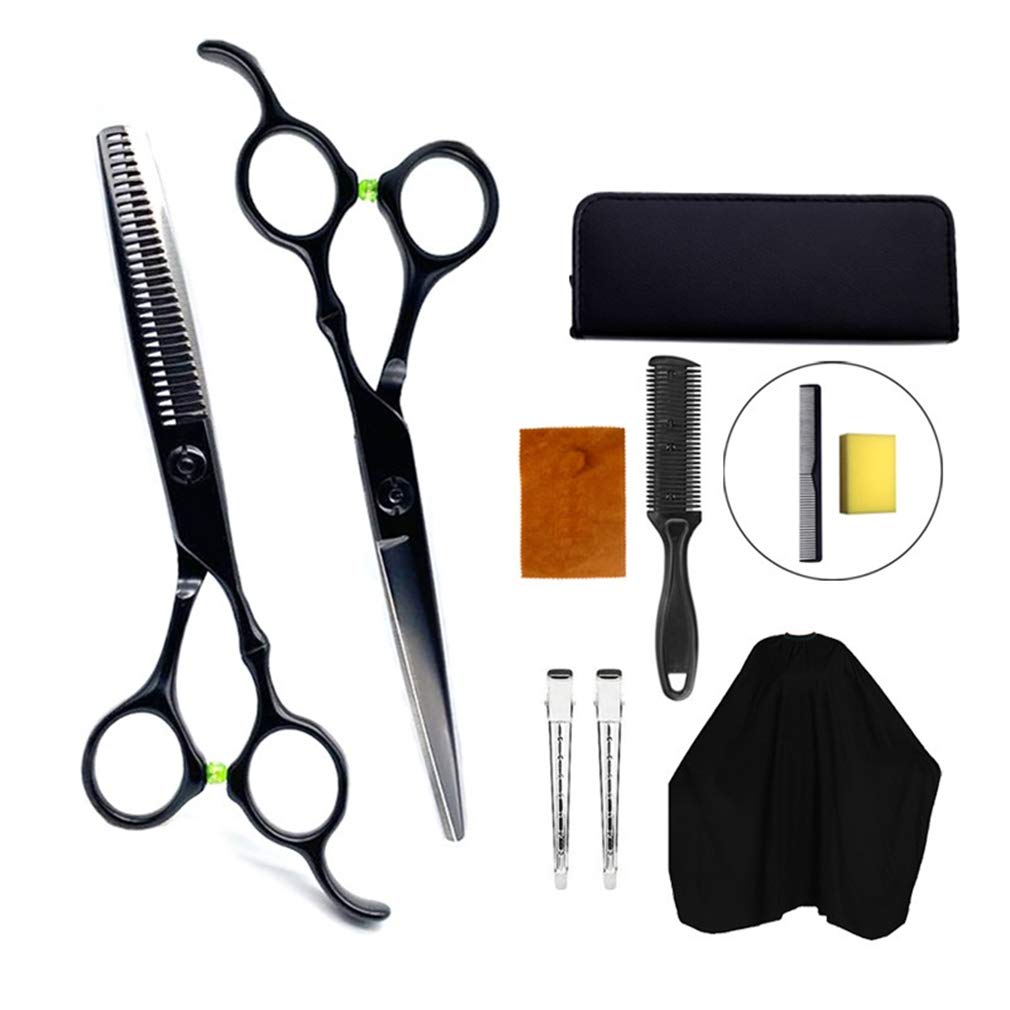 6,0 Pulgadas Tijeras De Peluquería Profesional Set, De Acero Inoxidable Tijeras De Peluquería (Plano De Corte Y Dientes Shear), para El Salón/Inicio/Peluquería