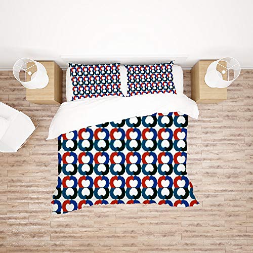 Housse de couette motif géométrique 100% polyester de qualité supérieure jumeau - 3