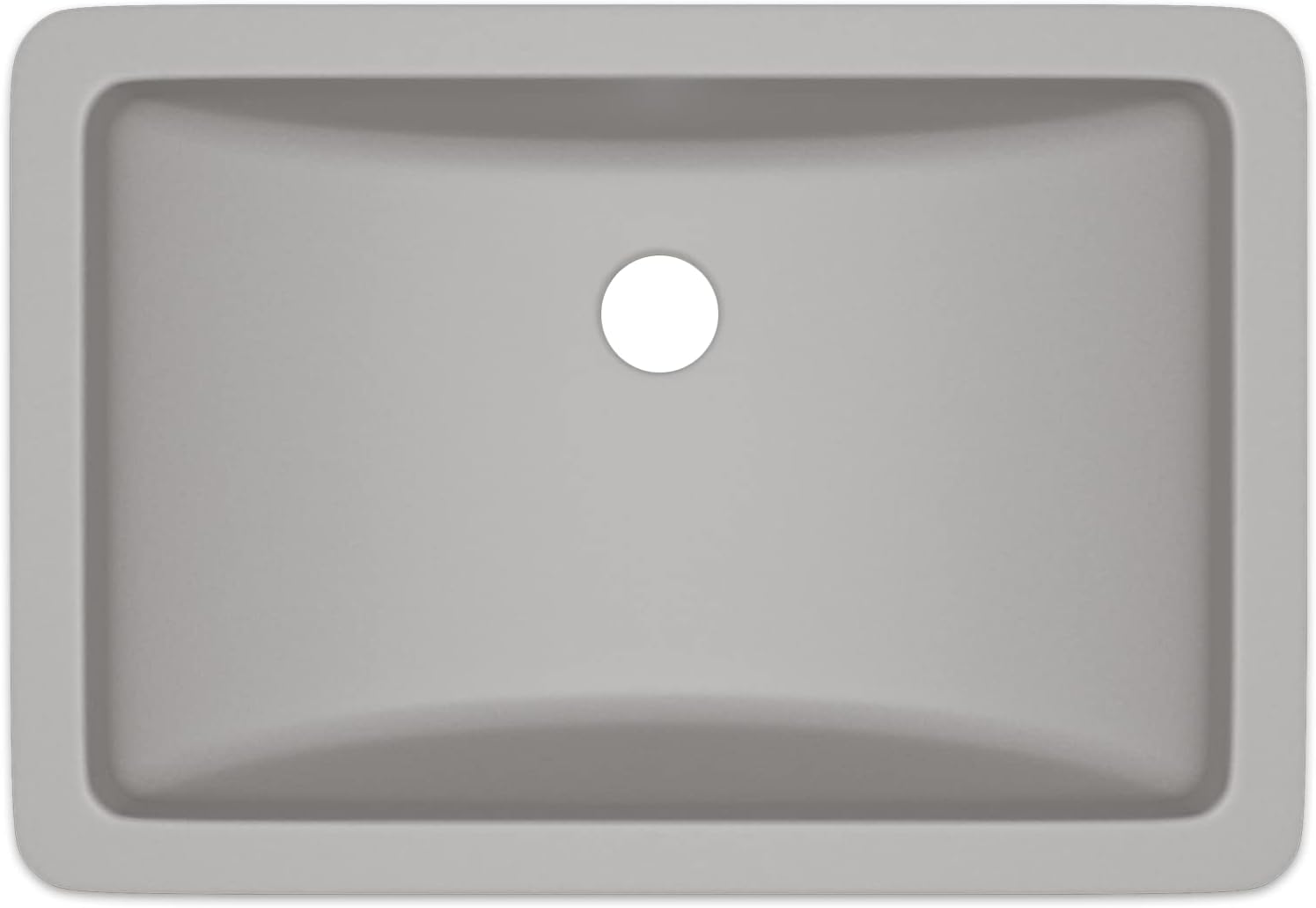Lexicon Platinum 21'' Drop-In/Undermount Quartz Composite Rectangle Concrete Bathroom Vanity Sink LP-V214-C