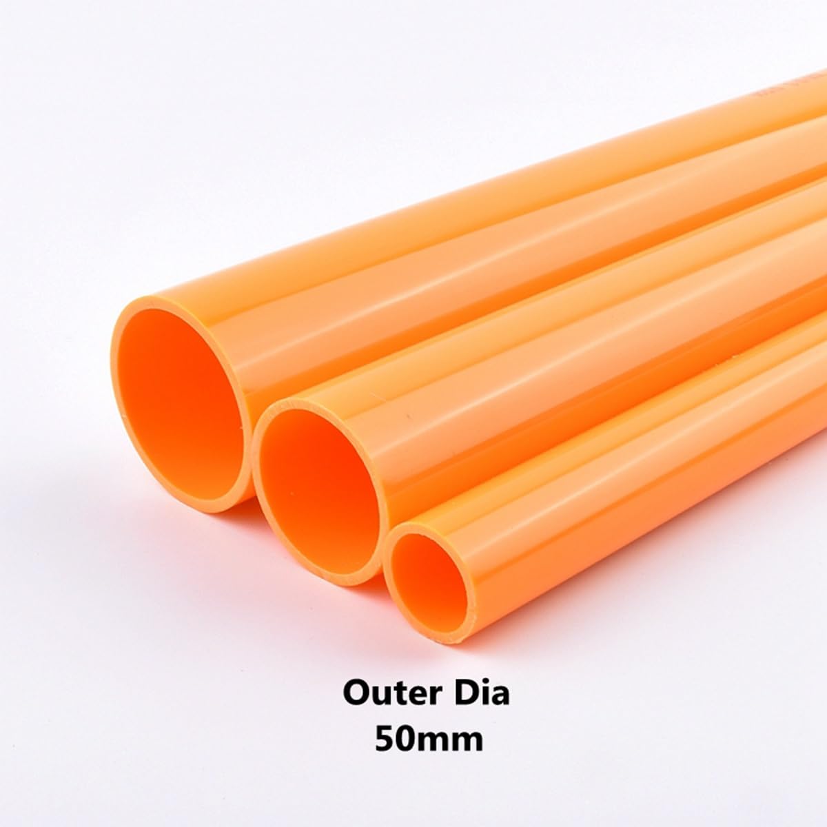 2szt. Średnica 20-50mm Pomarańczowa rura PCV, długość 50cm Rolnictwo Nawadnianie ogrodu Akwarium Rura wodna Łącznik rurowy