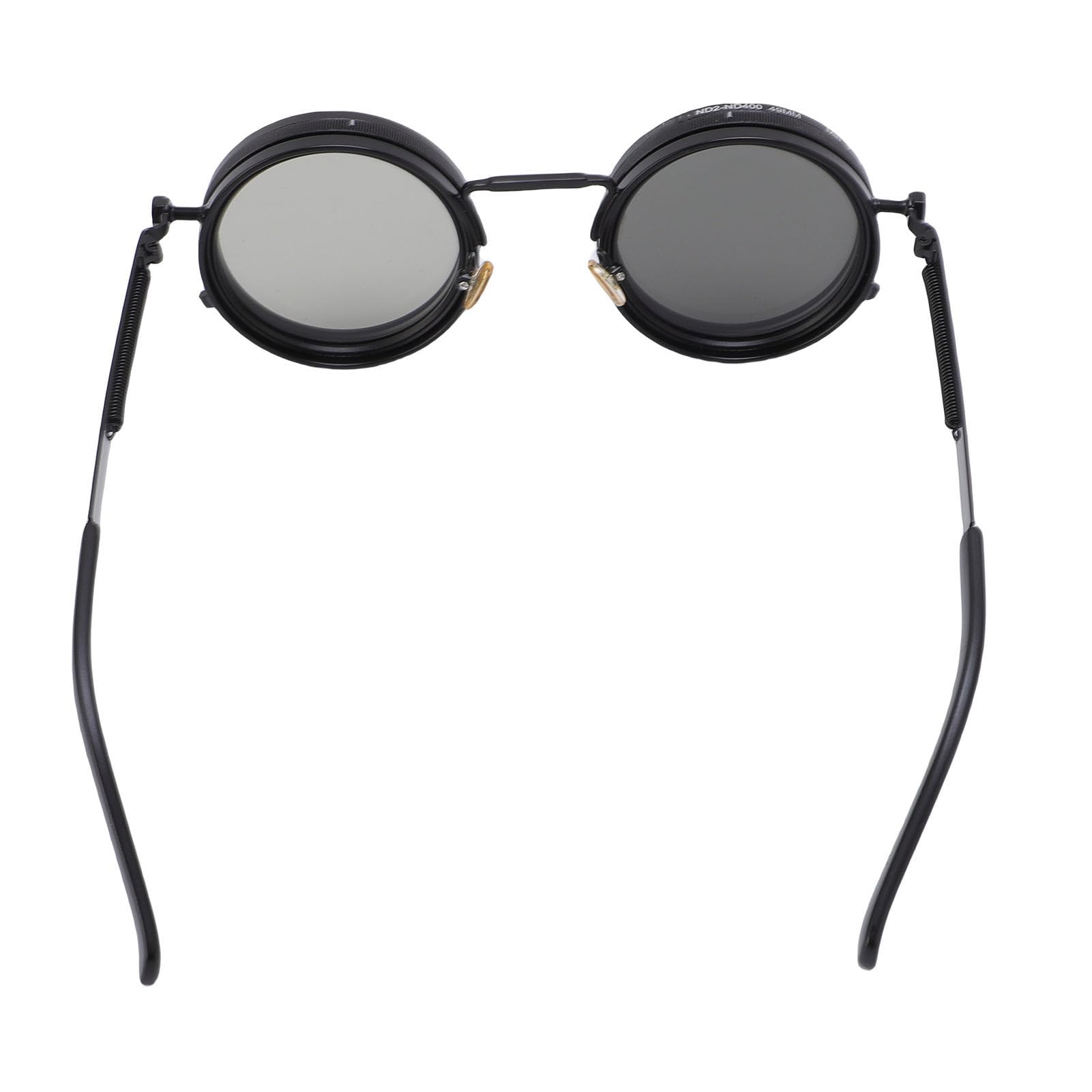 1-9 Gafas de Sol de Filtro ND Ajustable | Lente Redonda Polarizada | Bloqueo de Luz y Protección UV | para Deportes/conducción/fotografía | con Estuche de Almacenamiento
