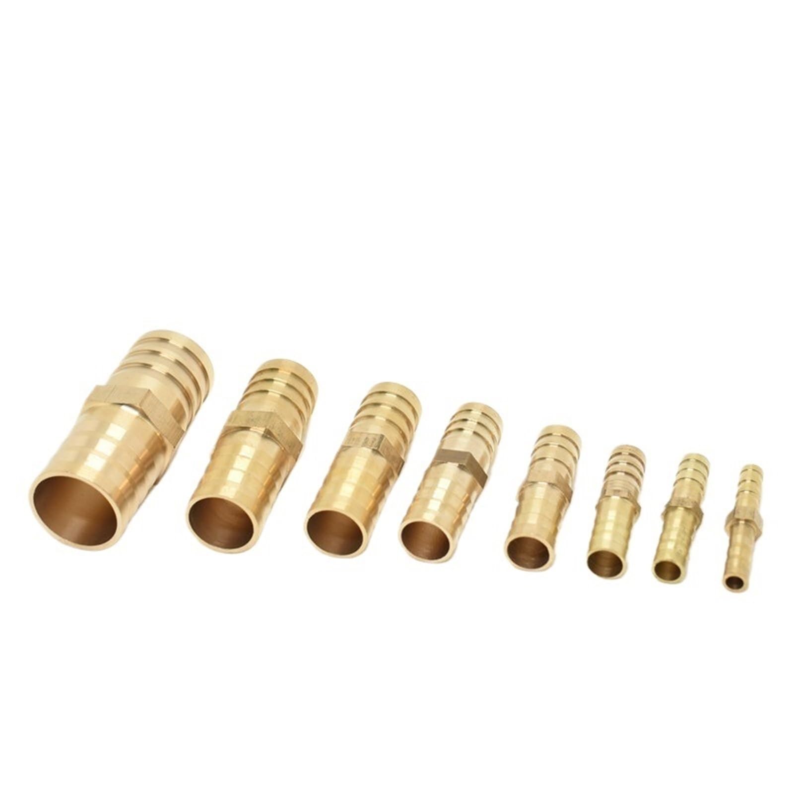 3mm 4mm 6mm 8mm 10mm 12mm 14mm 19mm 25mm Brass Straight Hose Pipe Fitting Equal Barb Gas Copper Barbed Connector Adapter(16mm-16mm)