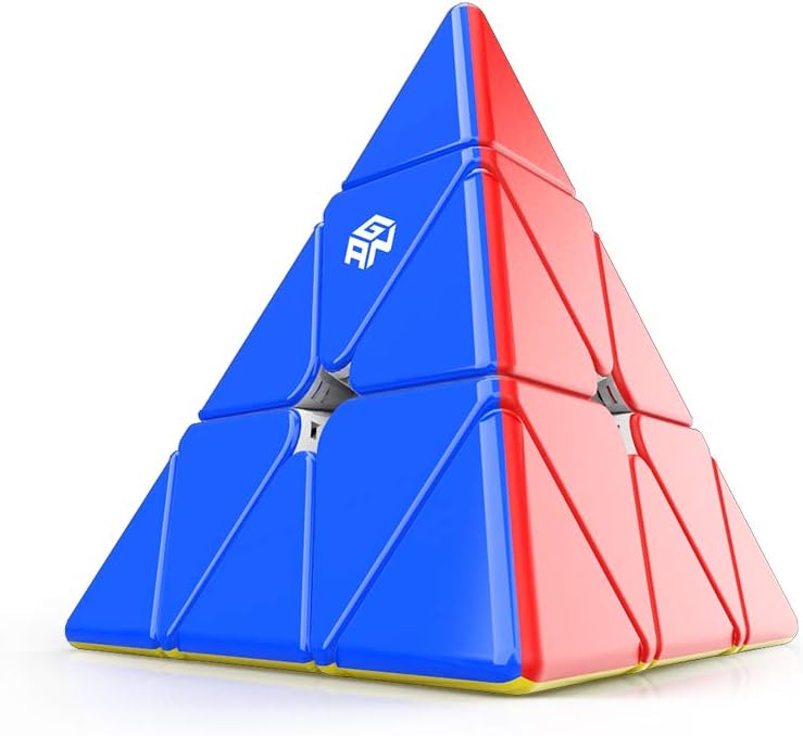 GAN Pyraminx 36 Magnets, Pyramid Speed Cube, Speed Magnetic Pyramid Puzzle Stickerless Triangle Cube (Standard)