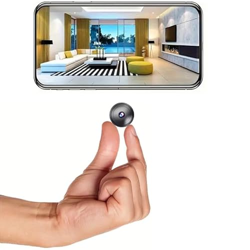 Camera Espion,Mini Caméra de Surveillance Interieur/extérieur,1080P HD Caméra de Surveillance sans Fil,minicaméra cachée avec détection de Mouvement et Vision Nocturne,Enregistrement vidéo à Distance