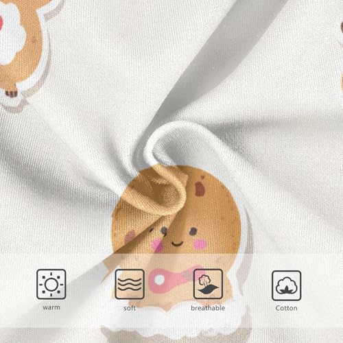 Girls' Organic Cotton Panties Comfort Color for Young Girls Christmas Cookies3