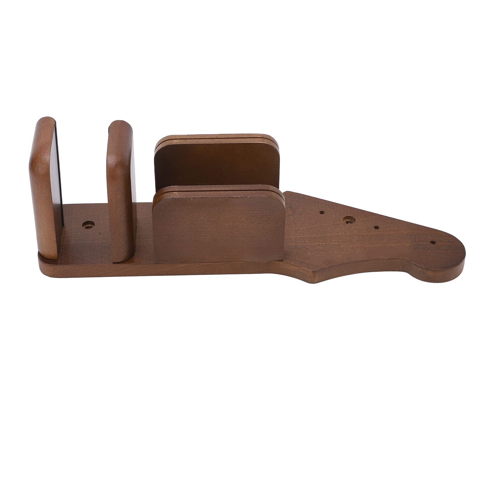 Soporte de Pared para Guitarra, Soporte Rústico Multifuncional de Madera Maciza para Guitarra, Forma Clásica de Cabezal, Vitrinas para bajo Eléctrico Acústico, Ukelele Mandolina