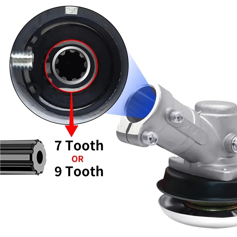 Compatible con Caja De Engranajes 26 Mm, 28 7 Y 9 Dientes, Cabezal Engranaje For Desbrozadora, Reemplazo Cortacésped, Piezas Herramienta Jardinería Parte(28mm 7t)