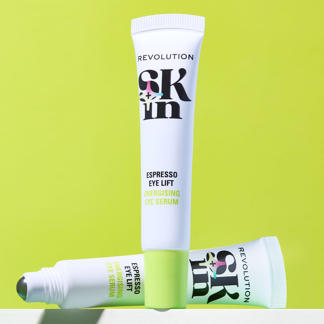 Revolution Espresso Eye Lift serum do oczu z kwasem hialuronowym i kofeiną, rozjaśnia oczy, wegańskie i nieokrutne, 15 ml