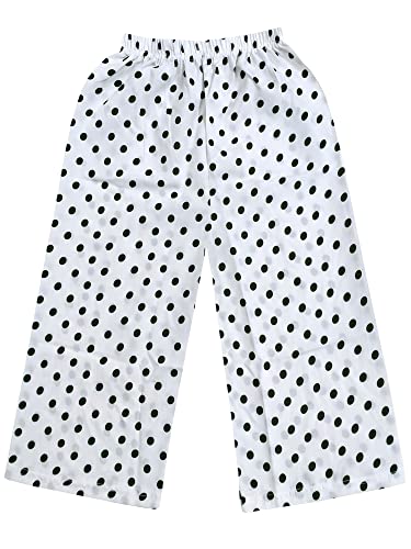 Image of indi weaves Kid's Girls Cotton Polka Printed Stylish Capri
