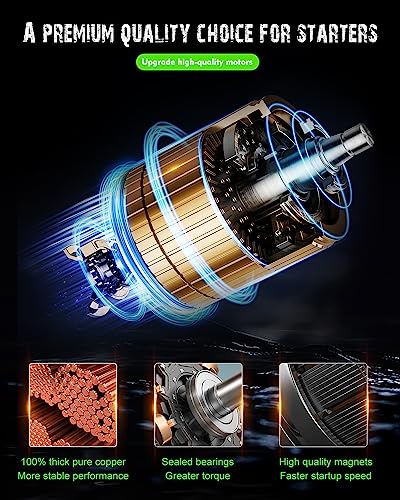 Image of SCITOO Starters New Compatible for Evinrude Engines - Marine Outboard E50DTL (3cyl) / E50EL (3cyl) / E50TTL (3cyl) / E60TTL 1998 E60EL / E60TL / E65WML 1986 1987 1988 MOT2001 5718