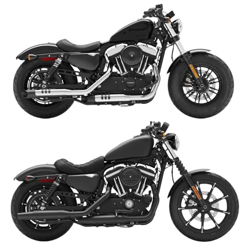 Asiento de cuero para Sportster Forty-eight 48 con acabados premium 7