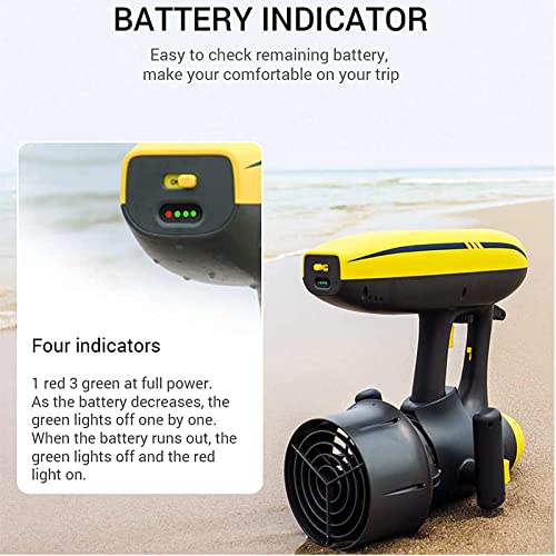 Lxwyq Onderwater Sea Scooter voor zowel volwassenen als kinderen, 600W Onderwater Scooter Jet 50 Meter Duikuitrusting voor Scuba Duiken Snorkelen Avonturen Zwembad Gear - Image 5