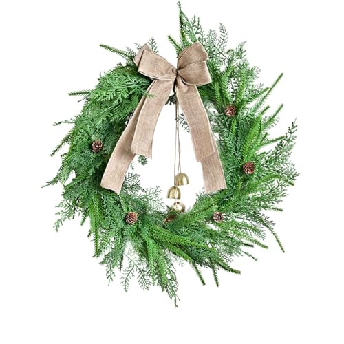 Weihnachtskranz Bauernhaus, Weihnachtsdeko Kranz Haustür,Künstliche...