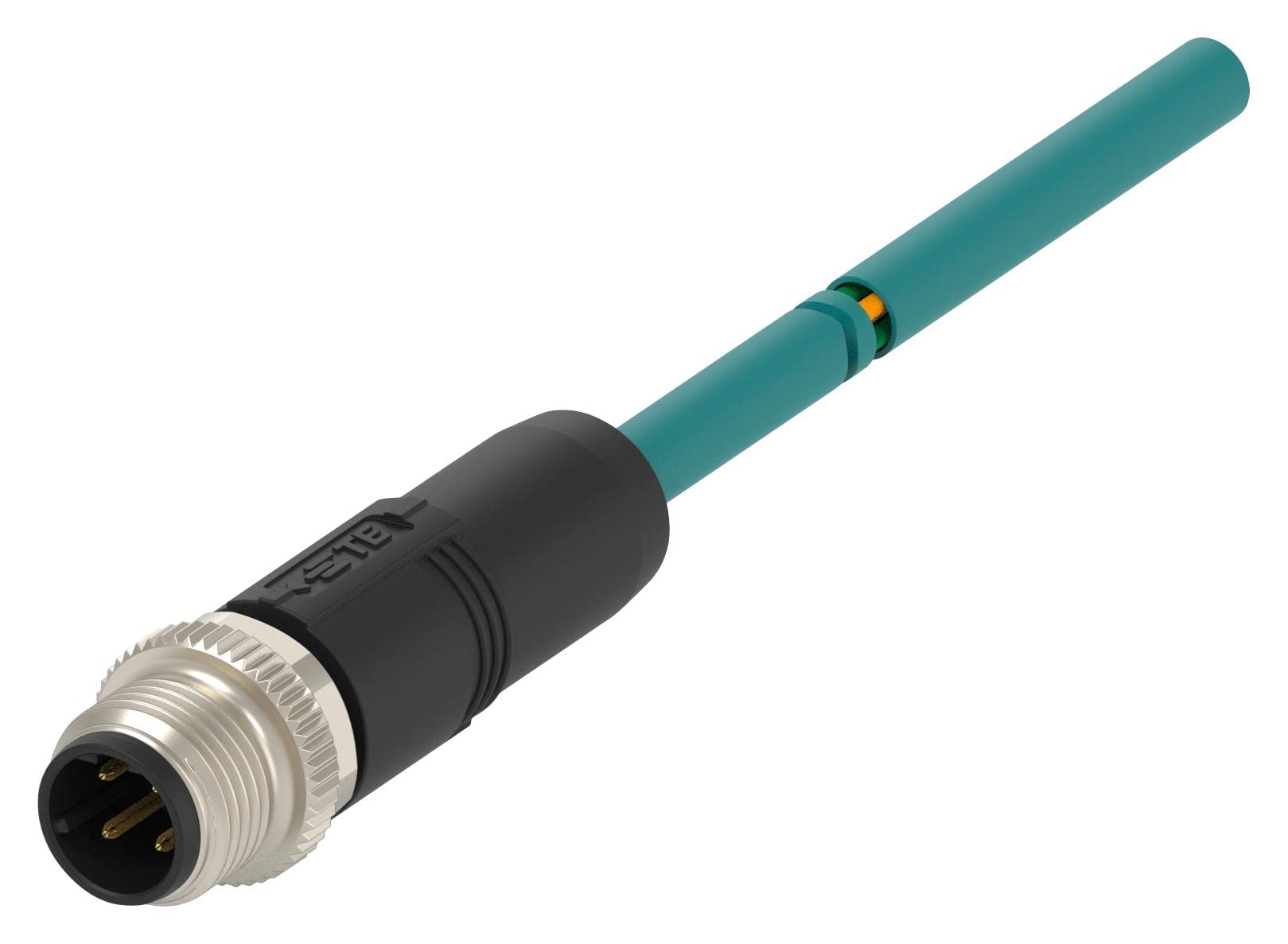 Sensorkabel, 4P M12 Stecker auf freies Ende, 500 mm, Sensoraktor-Kabelbaugruppen, TAD2413A201-001