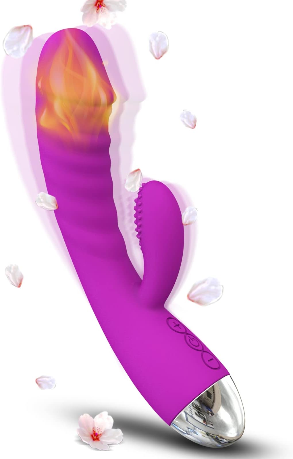 Handheld Massage Device with 10 Powerful Massage Modes, Soft and Smooth Silicone Massager for Relieving Muscle Tension