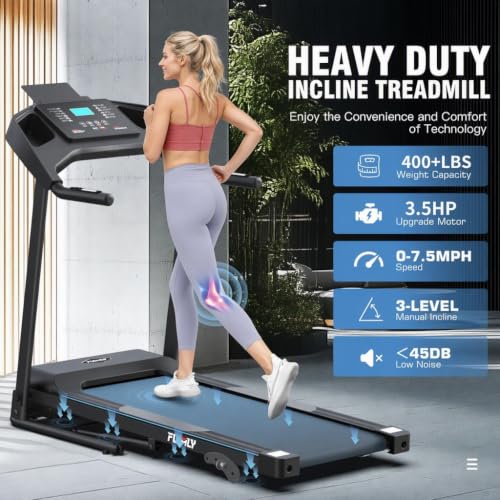 FUNMILY Folding Treadmill with Incline, 400lbs Capacity Treadmills for Home - image 4