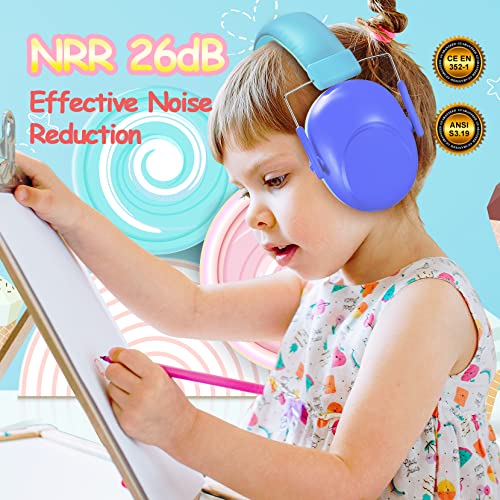 Onhear Kids Noise Cancelling Headphones, NRR 26dB Kids Ear Protection Earmuffs for Autism, Toddler, Children, Noise Cancelling Sound Proof Earmuffs/Headphones for Concerts, Air Shows, Fireworks - Image 3