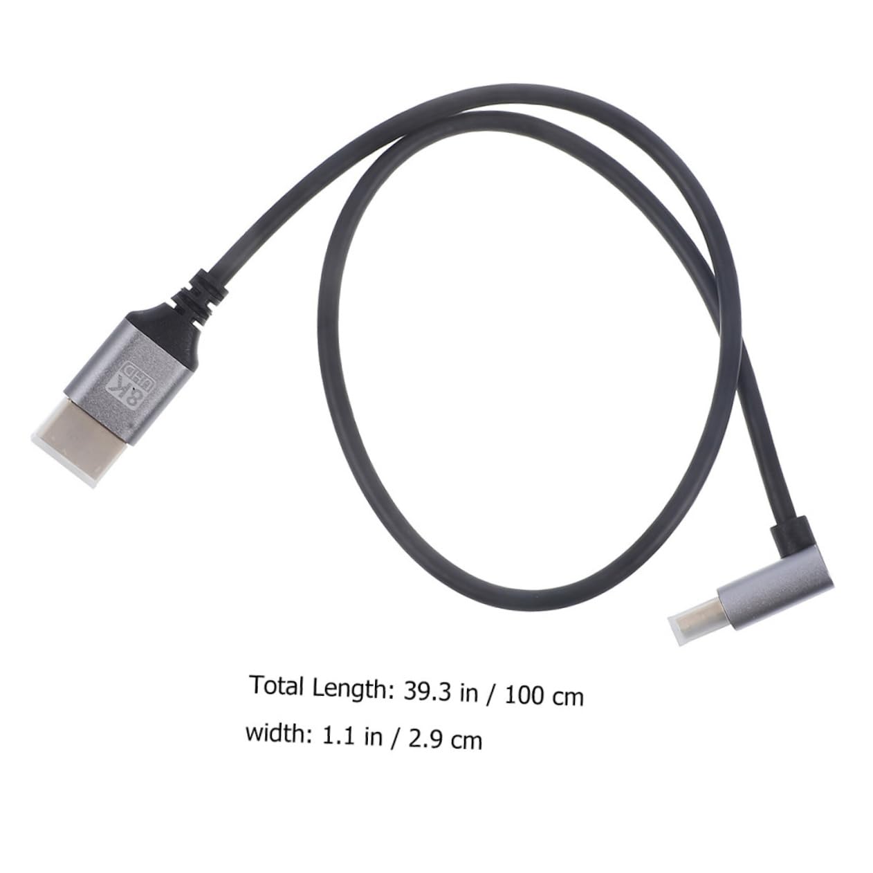 VICASKY Male to Male Video Cable Angled Connector for Monitor and Tv Thin Cable for Seamless Entertainment Compatible Computers Top Boxes