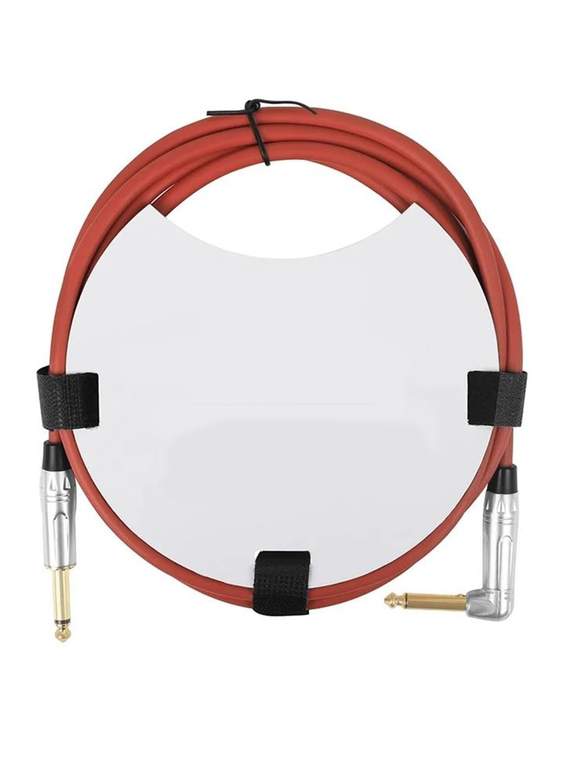 Zestaw Kabli Gitarowych Gumowy Kabel 6.35 Mm Z Adapterem Prostym/prostym Do Gitar Elektrycznych I Redukcji Szumów Basowych