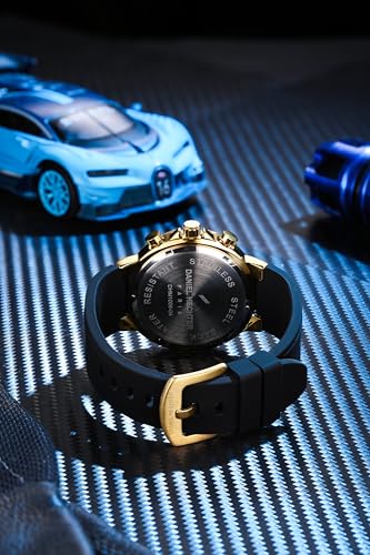 Image of Daniel Hechter Paris Beaubourg Collection Multifunctional Watch for Men with Textured Round Dial and Silicon Strap-DHM1009