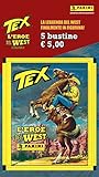  Figurine Tex L\'Eroe del West - blister con 5 bustine di figurine