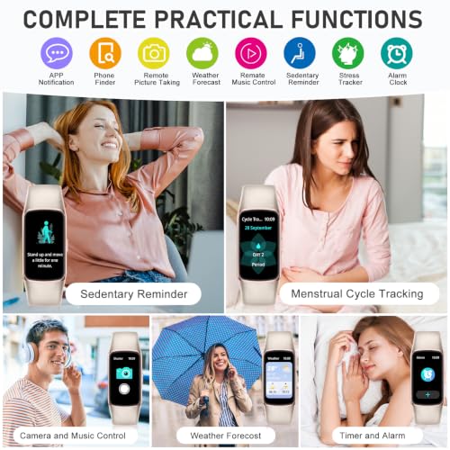 Image of Fitness Tracker with 24 /7 Heart Rate Blood Oxygen Sleep Monitor, 123 Sports Modes Step Counter, 1.47'' HD Screen Activity Trackers, Calorie Smart Watches Pedometer for Women Men