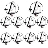 (10-Pack) 1Pin 3.5mm Listen Only Earpiece Audio Jack Surveillance Law Enforcement Kit for Motorola Kenwood Walkie Talkie Radio with Transparent Coil Tube