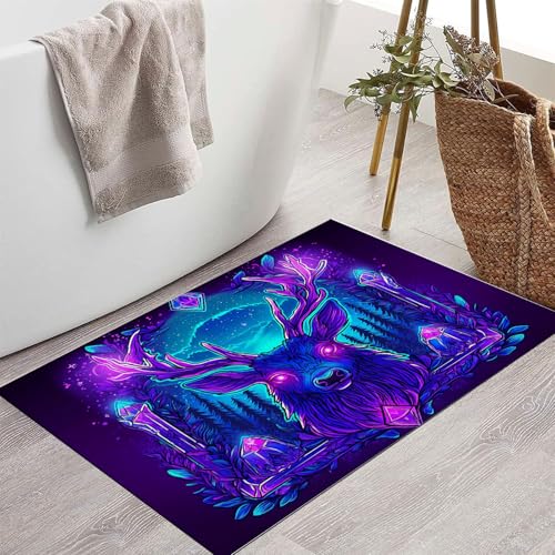 Paillasson extérieur 60x90cm imperméable lavable et antidérapant cerf