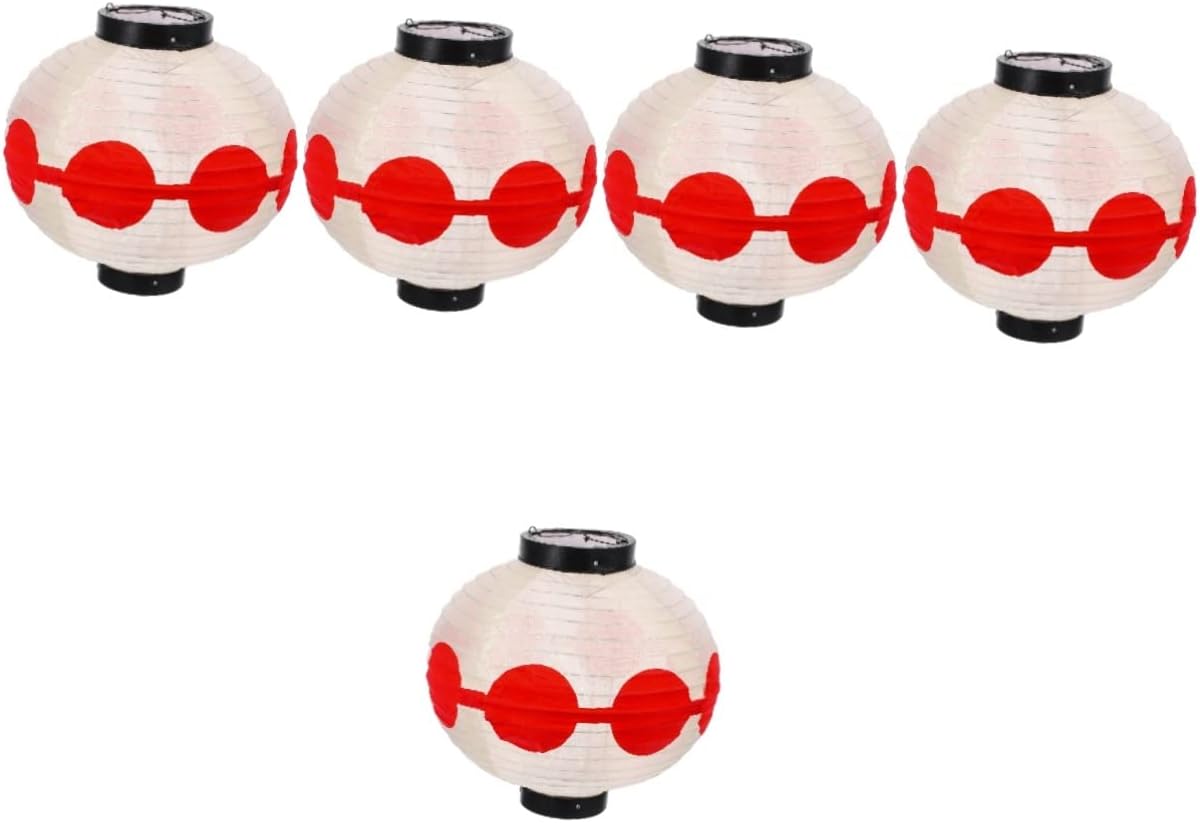 5pcs Japanese Style Hanging Lantern Traditional Decor for Outdoor Sushi Parties Asian Theme Events and Restaurant Decorations
